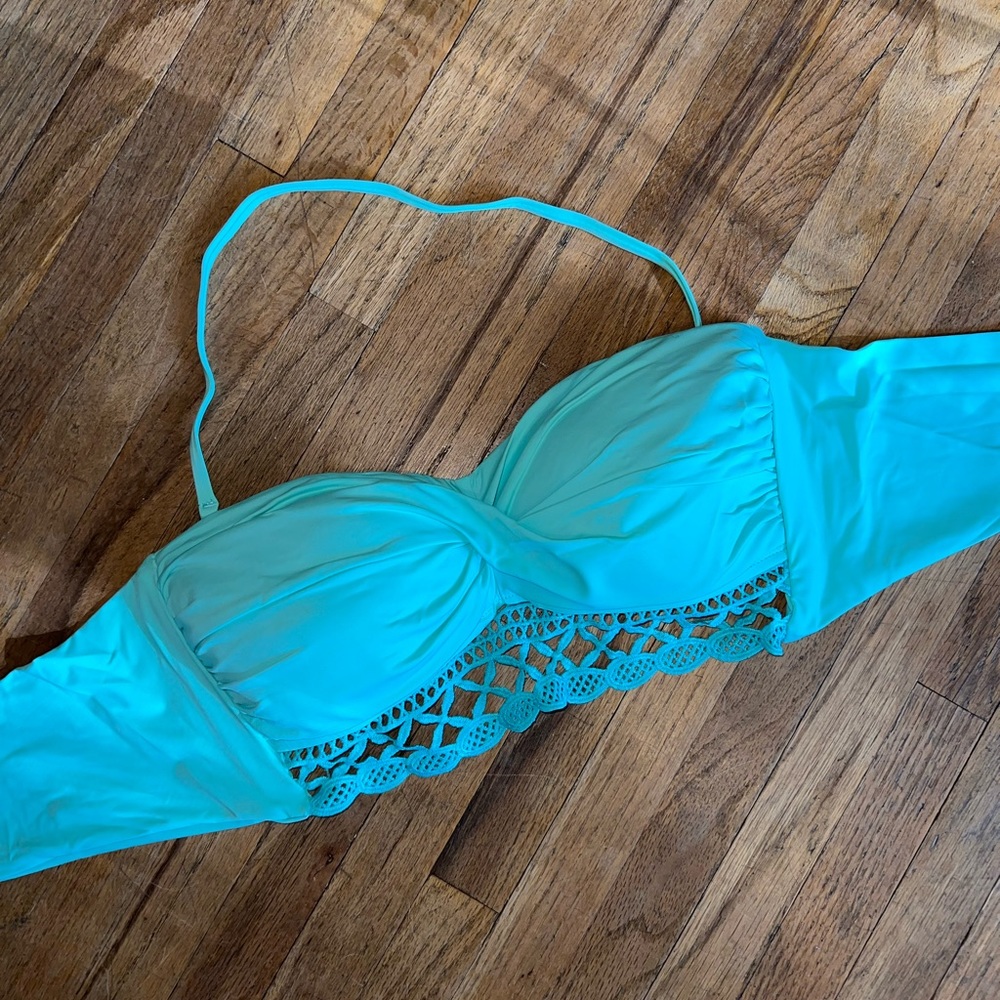 Teal bikini top